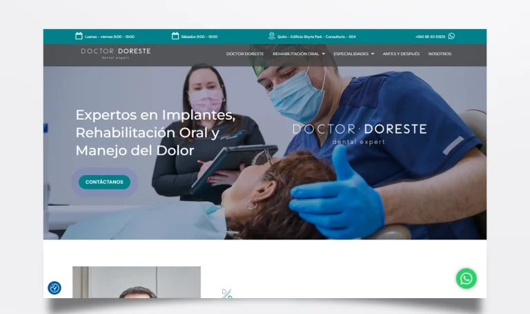 Página web de Doctor Doreste diseñada por BIM Soluciones