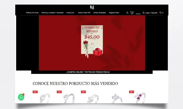 Página web de HI Accesorios diseñada por BIM Soluciones