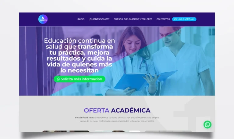 Página web de Prometeo diseñada por BIM Soluciones