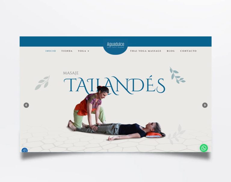 Página web de Agua Dulce diseñada por BIM Soluciones