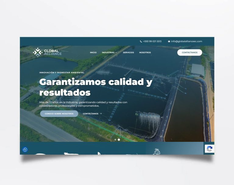 Página web de Global Alliance diseñada por BIM Soluciones