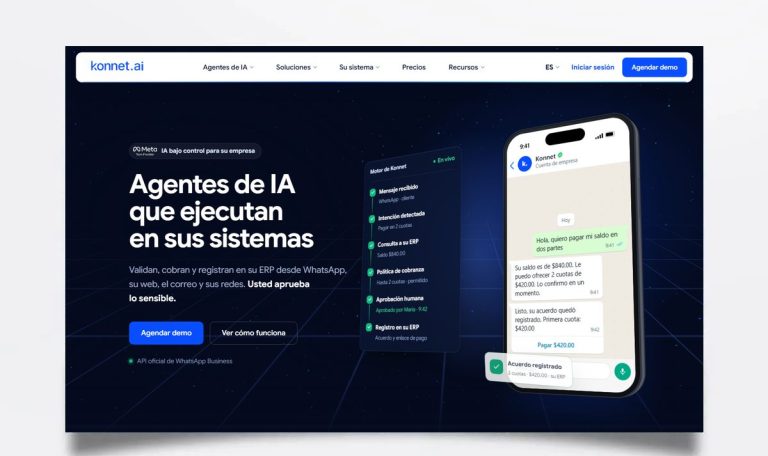 Página web de Konnet diseñada por BIM Soluciones