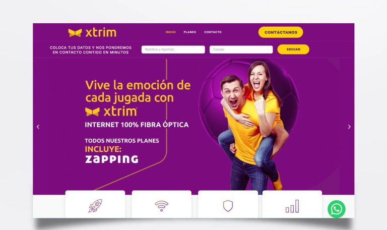 Página web de Mundo Xtrim diseñada por BIM Soluciones