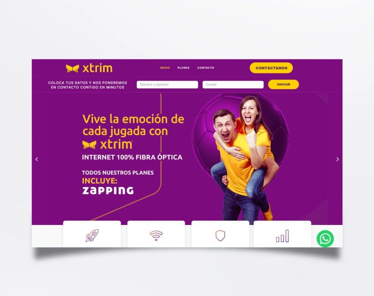 Página web de Mundo Xtrim diseñada por BIM Soluciones