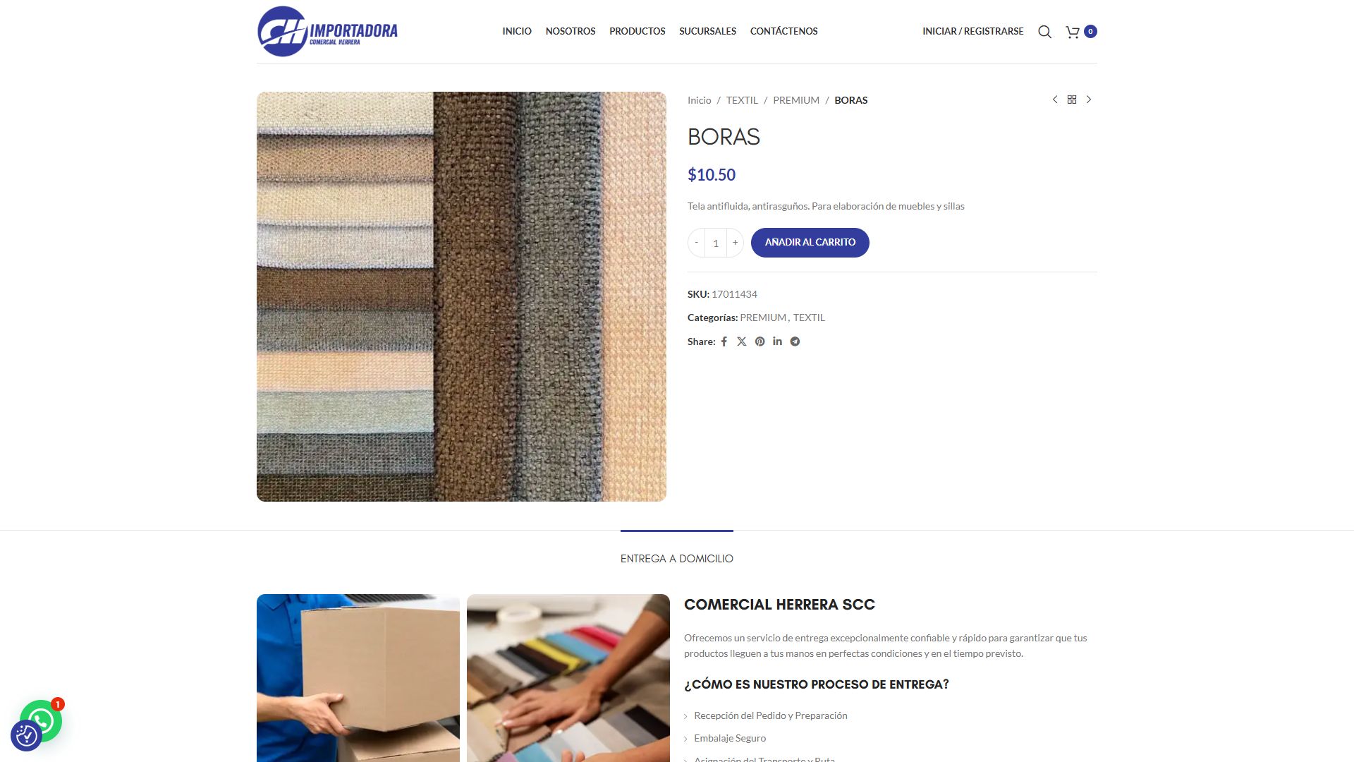 Ficha de producto de la tienda online de Comercial Herrera