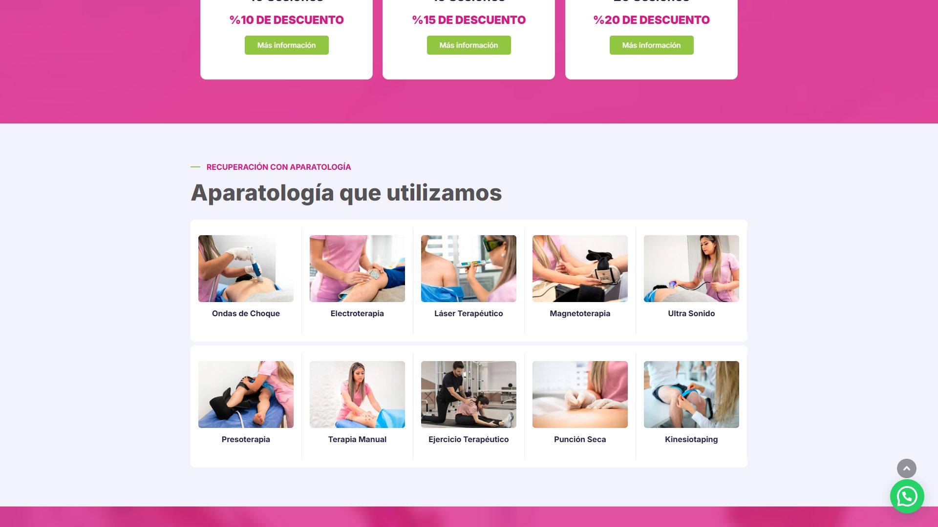 Sección de aparatología de la web de Trauma Therapy